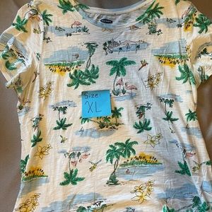 Old Navy Island Themed Shirt